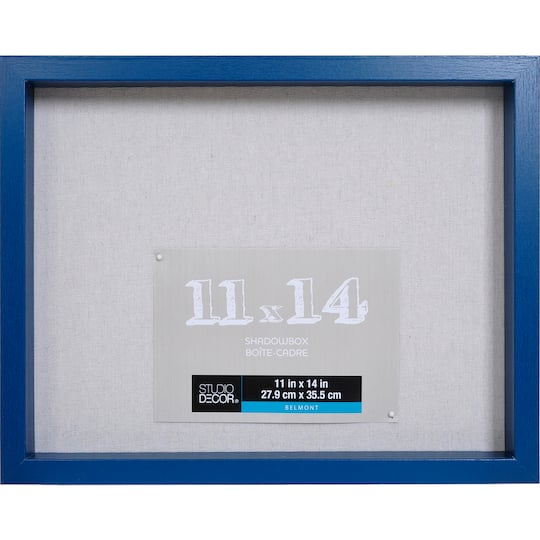 8 Pack: Sapphire Blue 11&#x22; x 14&#x22;  Belmont Shadow Box by Studio D&#xE9;cor&#xAE;